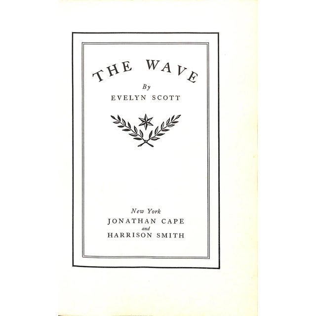 Traditional "The Wave" 1929 Scott, Evelyn For Sale - Image 3 of 6
