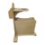 Vintage Wood Magazine Rack Side End Table With Cup Holder Brown Freestanding For Sale