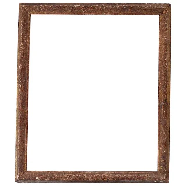 18th Century 18th Century French Louis XVI Carved Gilt Wood Picture Frame For Sale - Image 5 of 5
