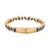 2020s Sapphire Stone & Gold Majestic Bangle Bracelet For Sale - Image 5 of 7