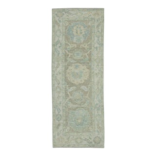 Turkish Oushak Rug 2'3"x 6' #19433 For Sale