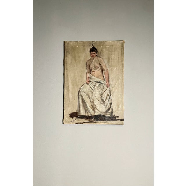 Frederic Van Der Linden, 1890s, Oil on Canvas For Sale - Image 3 of 6