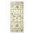 21st Century Afghan Sultanabad Wool 3x6 Ivory, Light Blue & Gold Handmade Runner Rug #1143914 For Sale