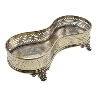 Early 20th Century Silver Plated Two (2) Bottle Stand For Sale