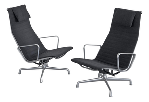 EA322 Swivel Lounge Chairs by Charles and Ray Eames for Herman Miller, 1984, Set of 2