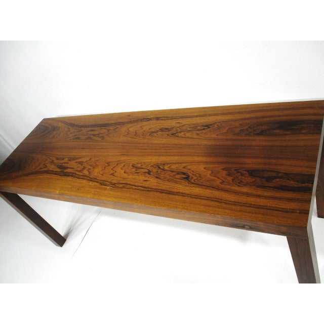 Brown Danish Rosewood Console Table by Centrum Mobler For Sale - Image 8 of 10