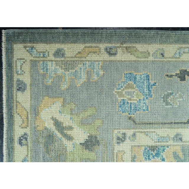 Turkish Oushak Rug 6'7" x 9' #19060 For Sale - Image 4 of 8