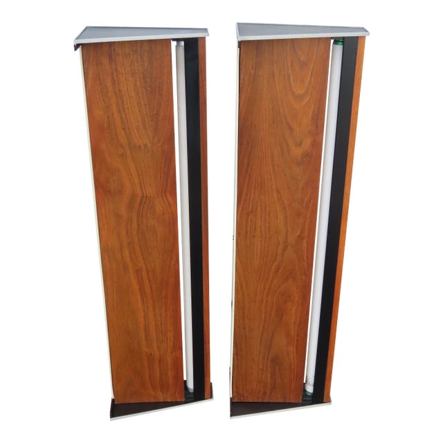 Mid 20th Century Mid Century Modern Overbed Panel With Florescent Light For Sale