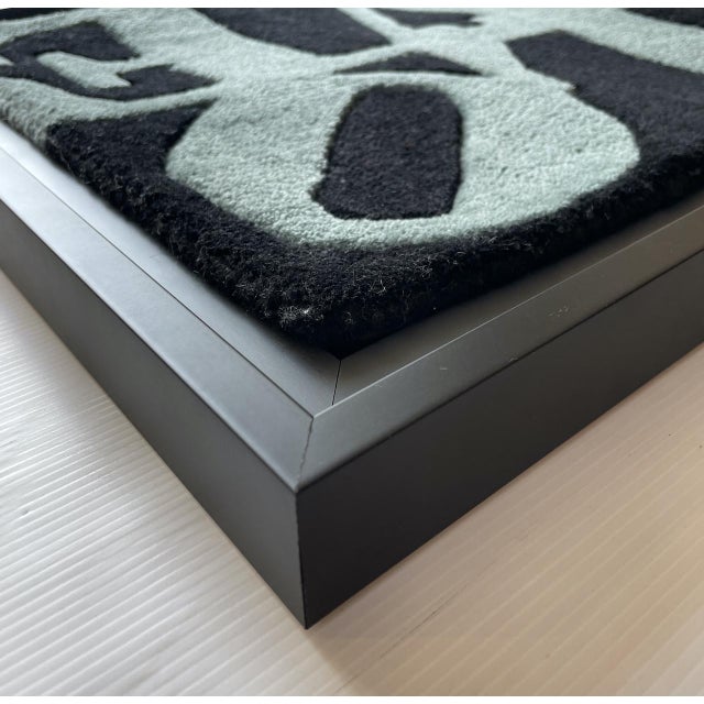 Blue Winter Love Rug after Robert Indiana, 2000s For Sale - Image 8 of 10