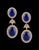 2010s 15Ct Diamond & 30Ct Natural Lapis Lazuli Set 18 K Y Gold, Ring, Earring, Pendant For Sale - Image 5 of 18