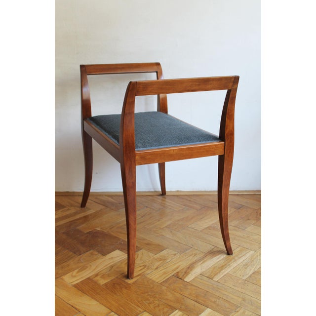 Art Deco Sculptural Tabouret with Curved Arms, 1920s For Sale - Image 9 of 13