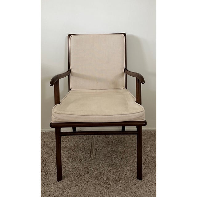 Extremely rare Vintage mid century modern arm chair designed by T.H. Robsjohn-Gibbings (English, 1905-1976) for Widdicomb...