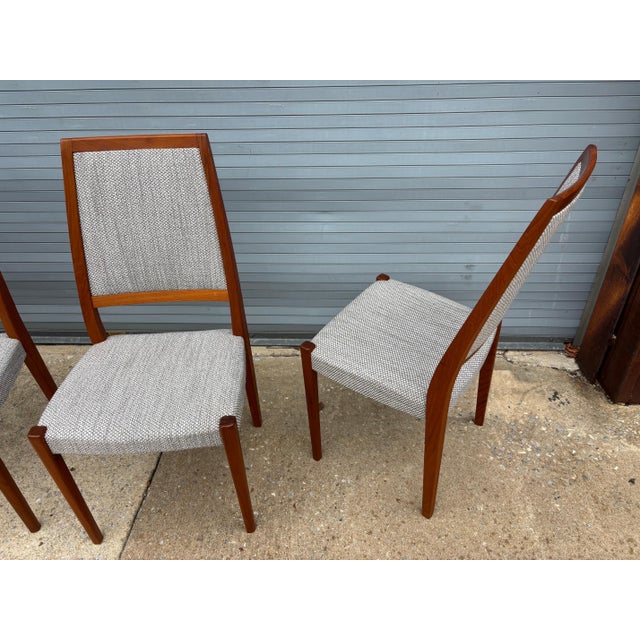 Wood 1960s Svegards Markaryd Set of 8 Teak Upholstered Dining Chairs For Sale - Image 7 of 12