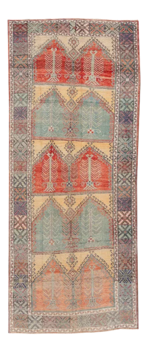 Early 20th Century Antique Anatolian Wool Runner Rug