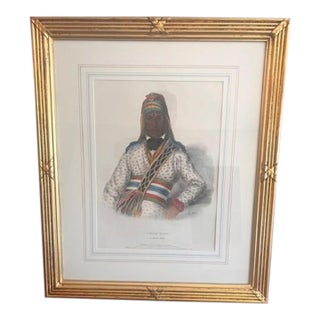 Mid 19th Century Hand-Colored Print - Yoholo-Micco Creek Chief For Sale