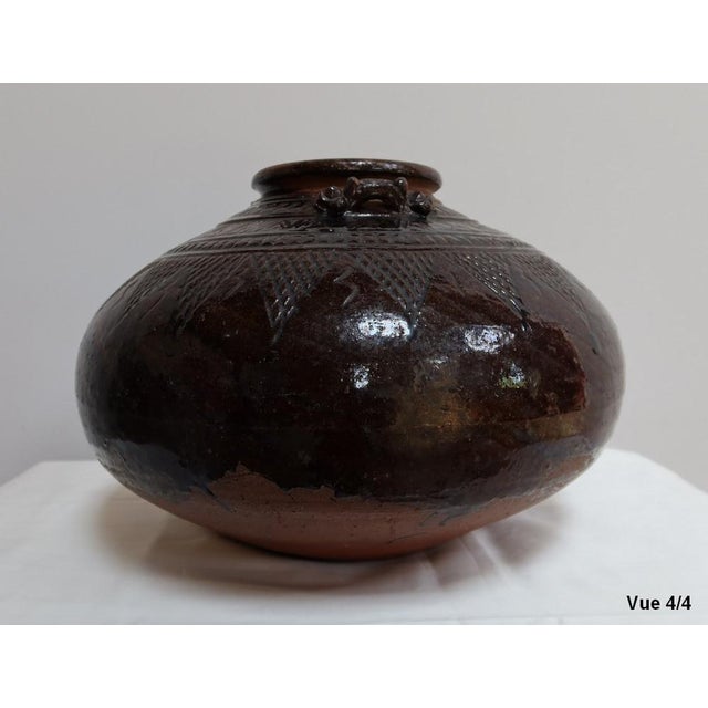 Large Pansu Vase in Varnished Terracotta, 1900s For Sale - Image 13 of 18