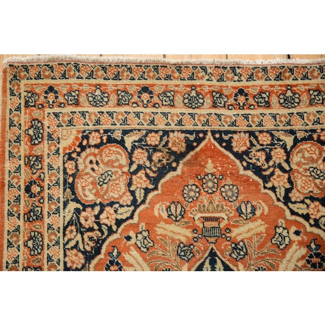 Antique Tabriz Rug - 3'1" x 4'5" For Sale - Image 9 of 9