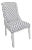 Vintage Art Deco Accent Chair in Linen Polka Dot Upholstery For Sale