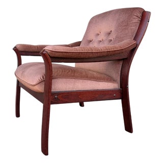 Mid 20th Century Danish Bent Rosewood Armchair For Sale