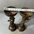 Traditional Pair of Bronze Dragon & Phoenix Candlesticks – 6.7" Figural Candle Holders For Sale - Image 3 of 9
