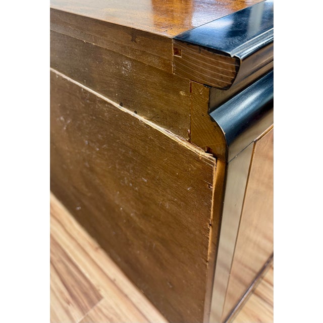 Vintage Century Furniture Black and Burl Wood Chin Hua Credenza For Sale - Image 14 of 14