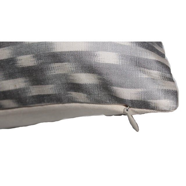 Contemporary Contemporary Silk Ikat Bohemian Throw Pillow For Sale - Image 3 of 7