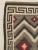 Native American Vintage Navajo Oriental Handmade Wool Red, Black & Ivory Rug For Sale - Image 3 of 9