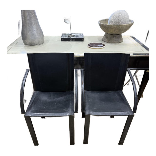 Pair of Attributed Carlo Bartoli for Matteo Grassi Dining Armchairs For Sale