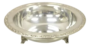 Vintage Oneida LTD Rose Design Silver Plated 10.5" Round Vegetable Serving Bowl