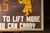 1960s Vintage Hand-Painted Workplace Sign by NSC For Sale - Image 5 of 8