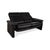 Atlanta 2-Seater Sofa in Black Leather For Sale - Image 6 of 18