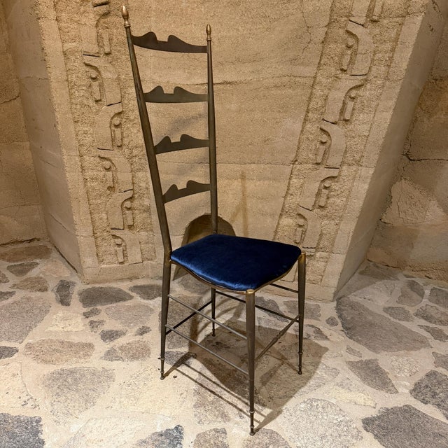 Vintage Italian Brass Chiavari Ladderback Chair Italy For Sale - Image 17 of 17