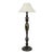 Vintage Chinoiserie Wooden Painted Floor Lamp For Sale