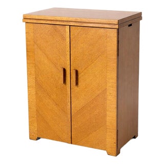 Antique Oak Sewing Machine Cabinet from Singer For Sale