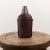 Glass Vintage Leather Clad Flask For Sale - Image 7 of 8