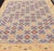 Textile Vintage Flat Weave Cotton Dhurrie With Star Pattern in Blue, Yellow & Brown Red For Sale - Image 7 of 13