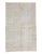 1960s Vintage Distressed Washed Out Cream Rug- 5′10″ × 9′6″ For Sale
