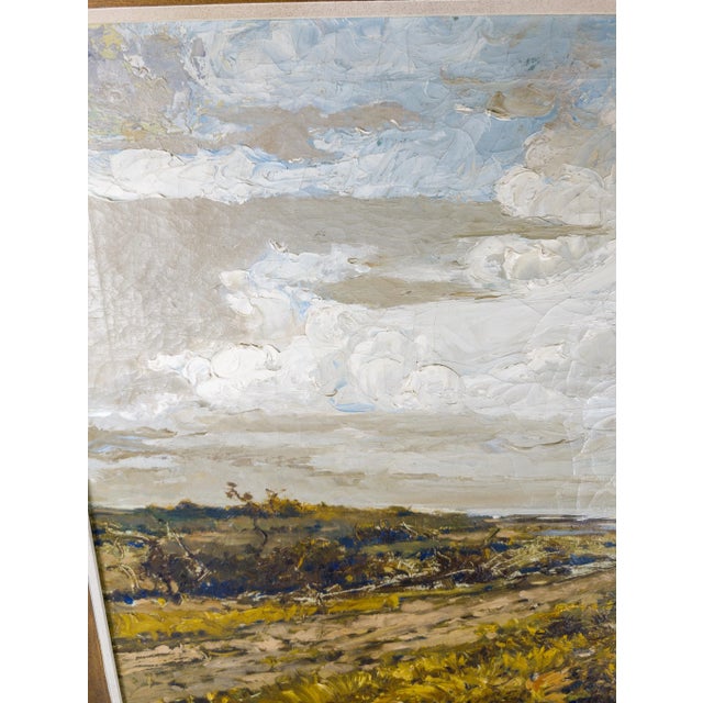 Early 20th Century English or American Coastal Dune Impressionist Landscape Painting For Sale - Image 10 of 12