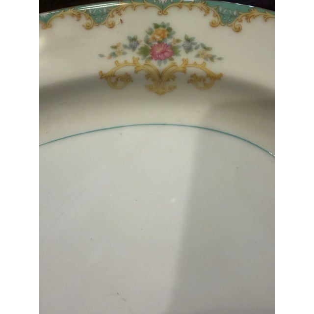 Traditional Vintage Noritake Tiffany Pattern Porcelain Serving Platter For Sale - Image 3 of 7