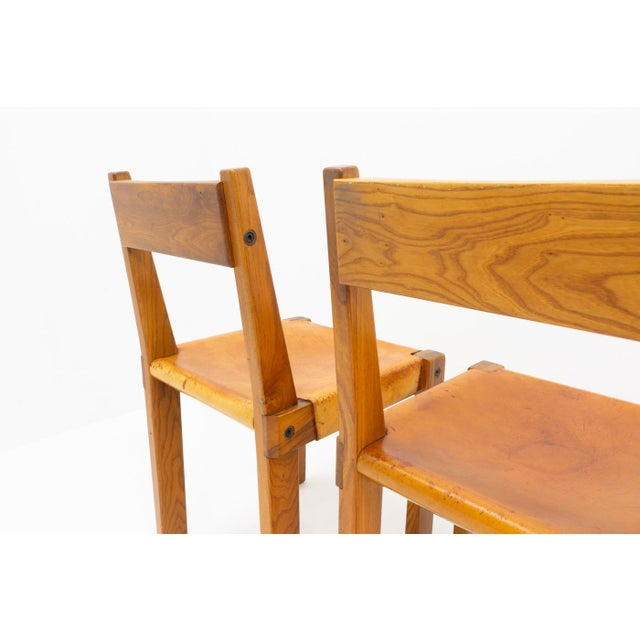 Wood S24 Chairs by Pierre Chapo, France, 1970s, Set of 4 For Sale - Image 7 of 13