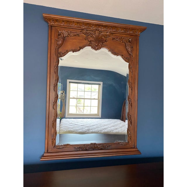 2000s American Drew Console Wall Mirror For Sale - Image 9 of 12