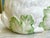 Majolica Vintage Hand Painted Bunny Rabbit Planter in Cabbage Leaves For Sale - Image 4 of 12