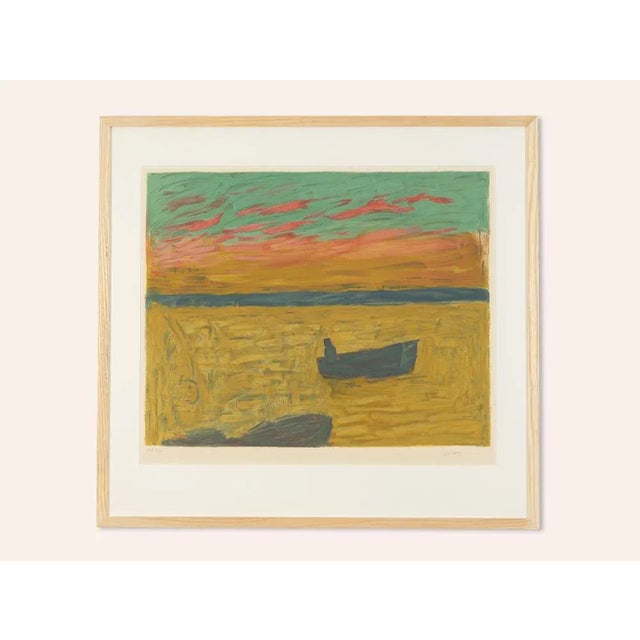 Carl Kylberg, Fisherman, 1960s, Color Lithograph, Framed For Sale - Image 11 of 11