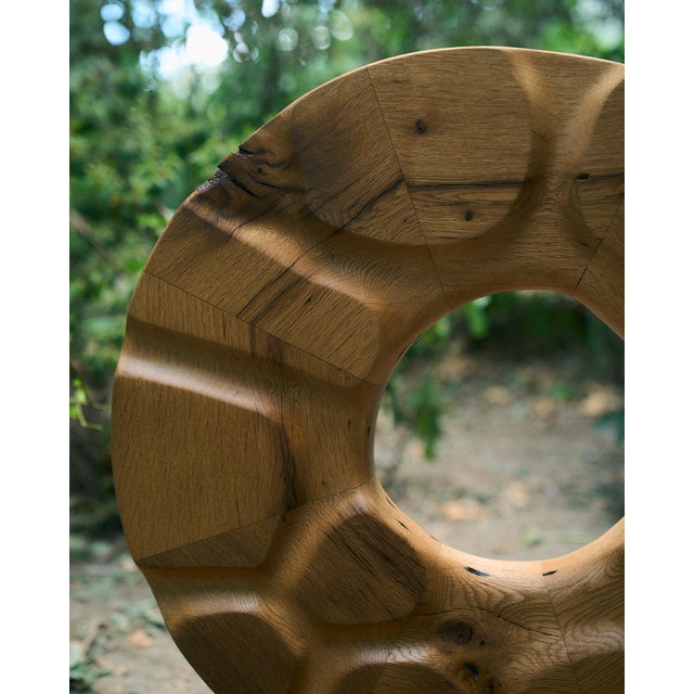 Abstract Brian Welch, Ode to Noguchi, White Oak Contemporary Sculpture For Sale - Image 3 of 6