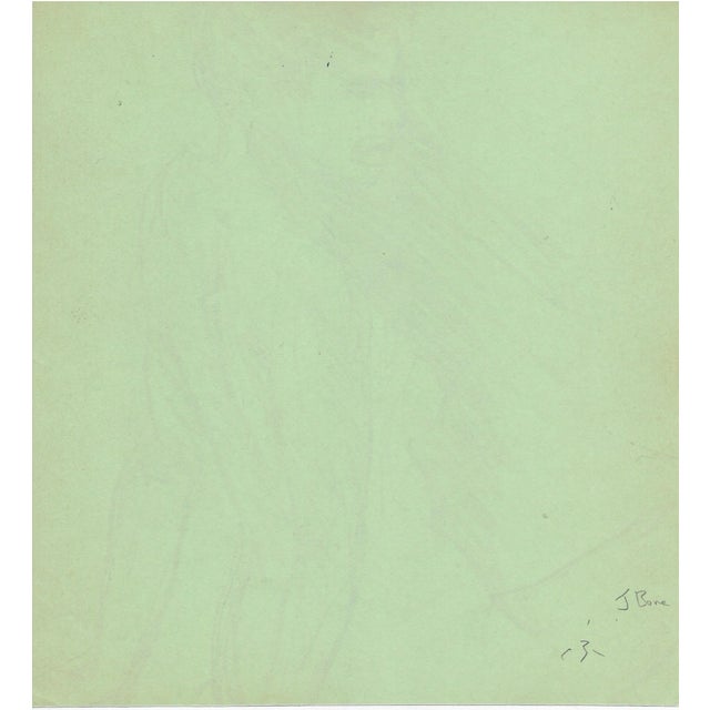 Figurative 1970s Reclined Female Nude by James Bone For Sale - Image 3 of 3