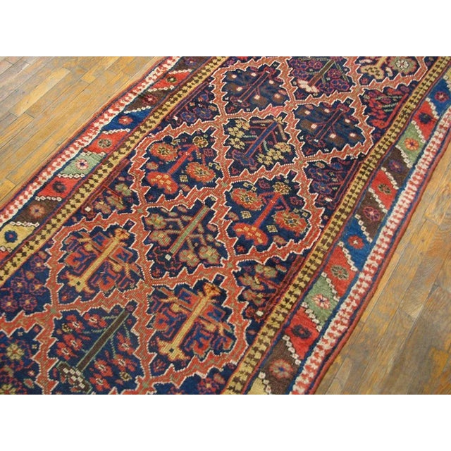 Beautiful Blue and Red Color With Geometric Design Antique N W Persian Rug For Sale In New York - Image 6 of 7