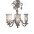 Modern Modern Bohemian Style Eight-Light Platinum Overlaide Chandelier For Sale - Image 3 of 7
