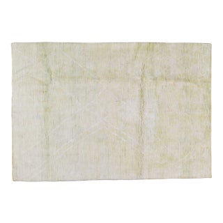 Moroccan Hand Knotted Beni Ourain Rug With Soft Texture,5'6"x8' For Sale