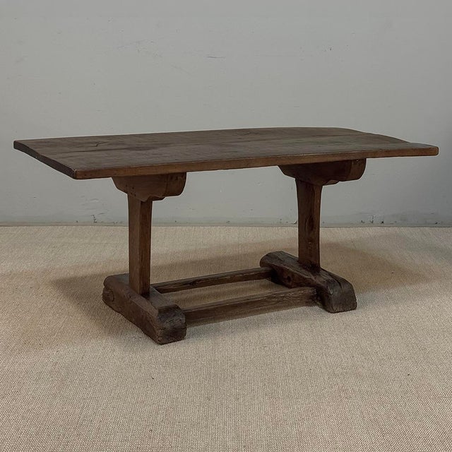 Mid 19th Century 19th Century Rustic Solid Oak Coffee ~ Cocktail Table For Sale - Image 5 of 16