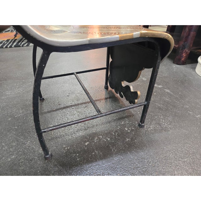Carved Wooden Art Chair For Sale - Image 9 of 9